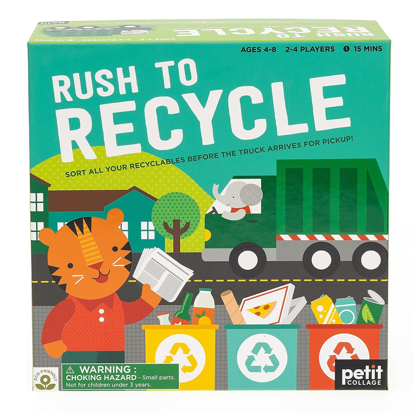 PETIT COLLAGE Petit Collage Geri Dönüşüm Kutu Oyunu - Rush to Recycle