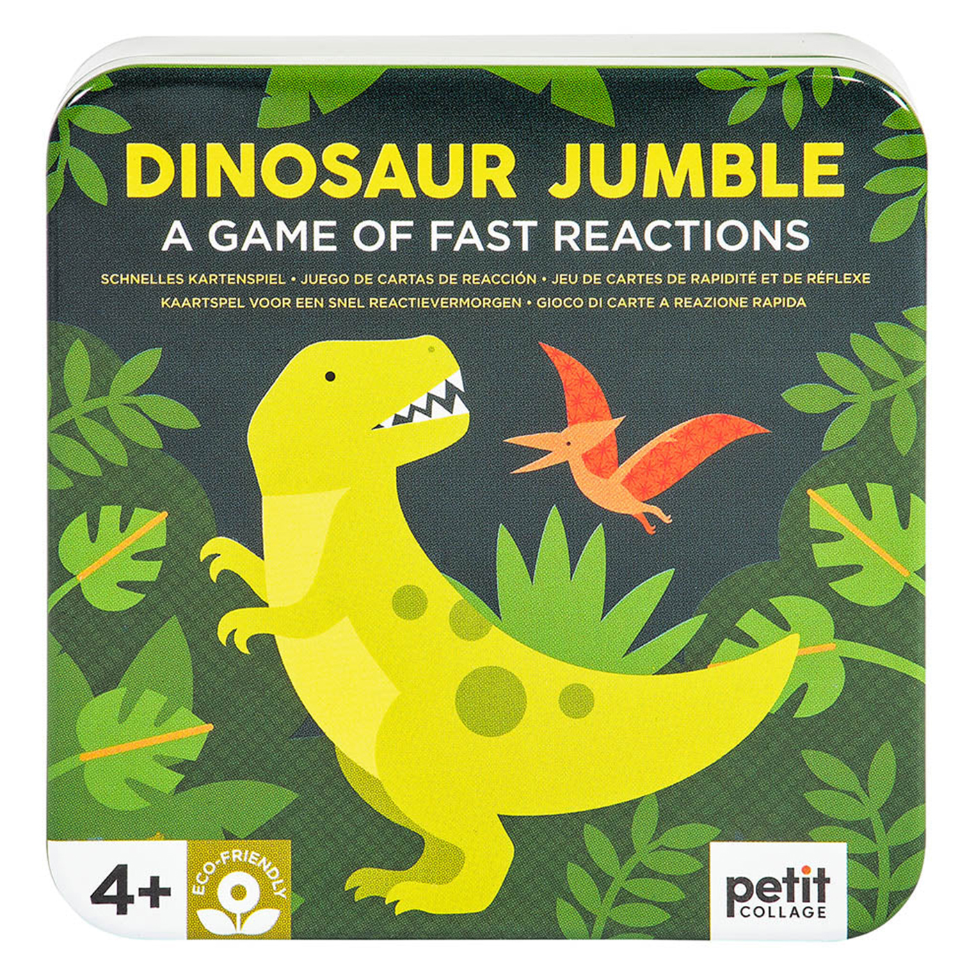 PETIT COLLAGE Petit Collage Kart Eşleştirme Oyunu - Dinosaur Jumble