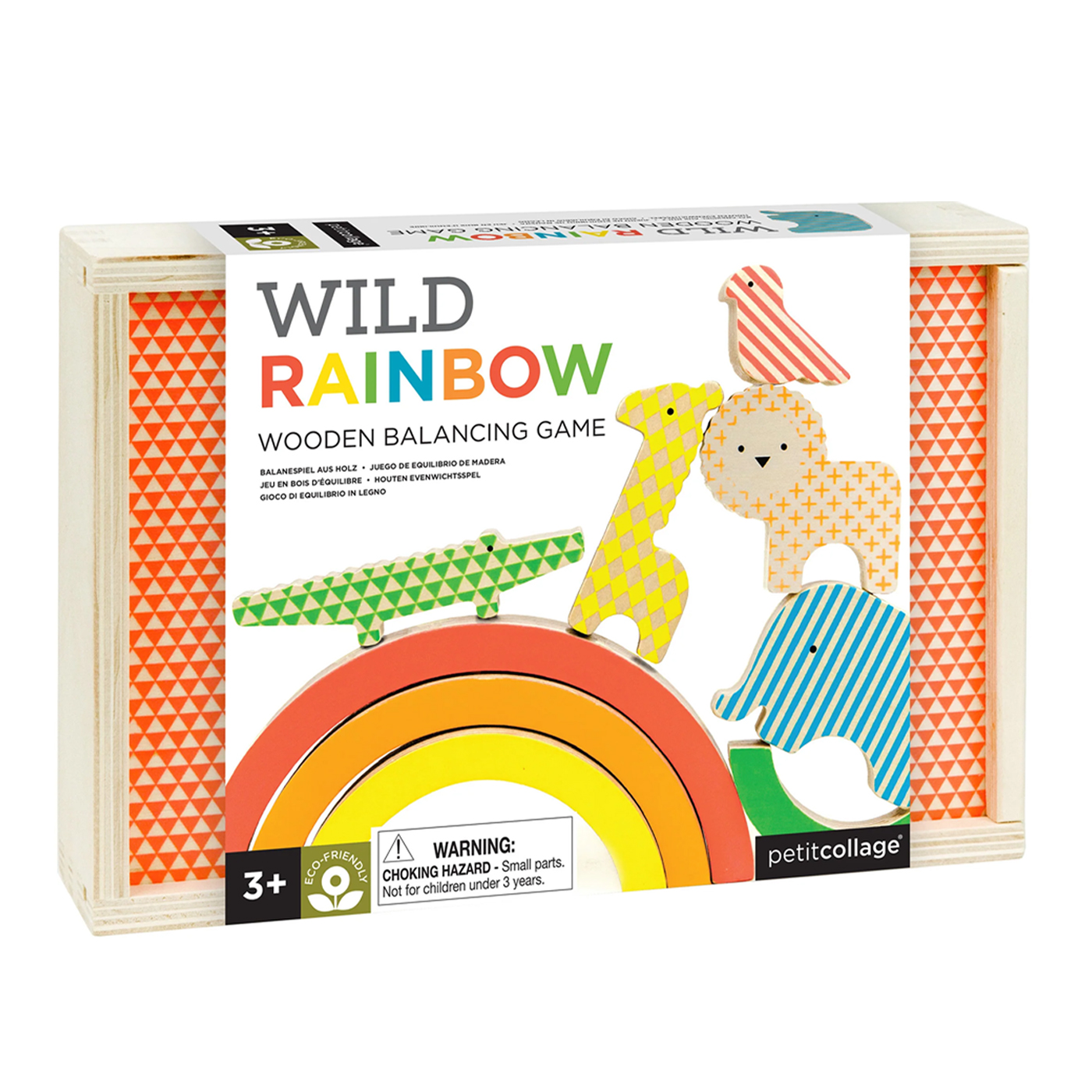 PETIT COLLAGE Petit Collage Ahşap Denge Oyunu - Wild Rainbow
