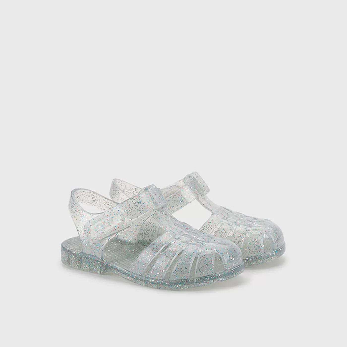 Igor S10329 Classica Cristal Çocuk Sandalet | Transparente Multi Glitter