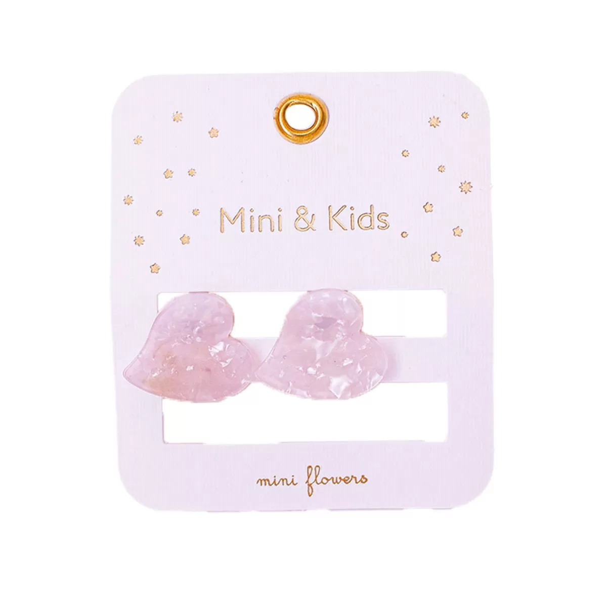 MINI AND KIDS Mini And Kids Heart 2'li Kemik Toka | Ekru
