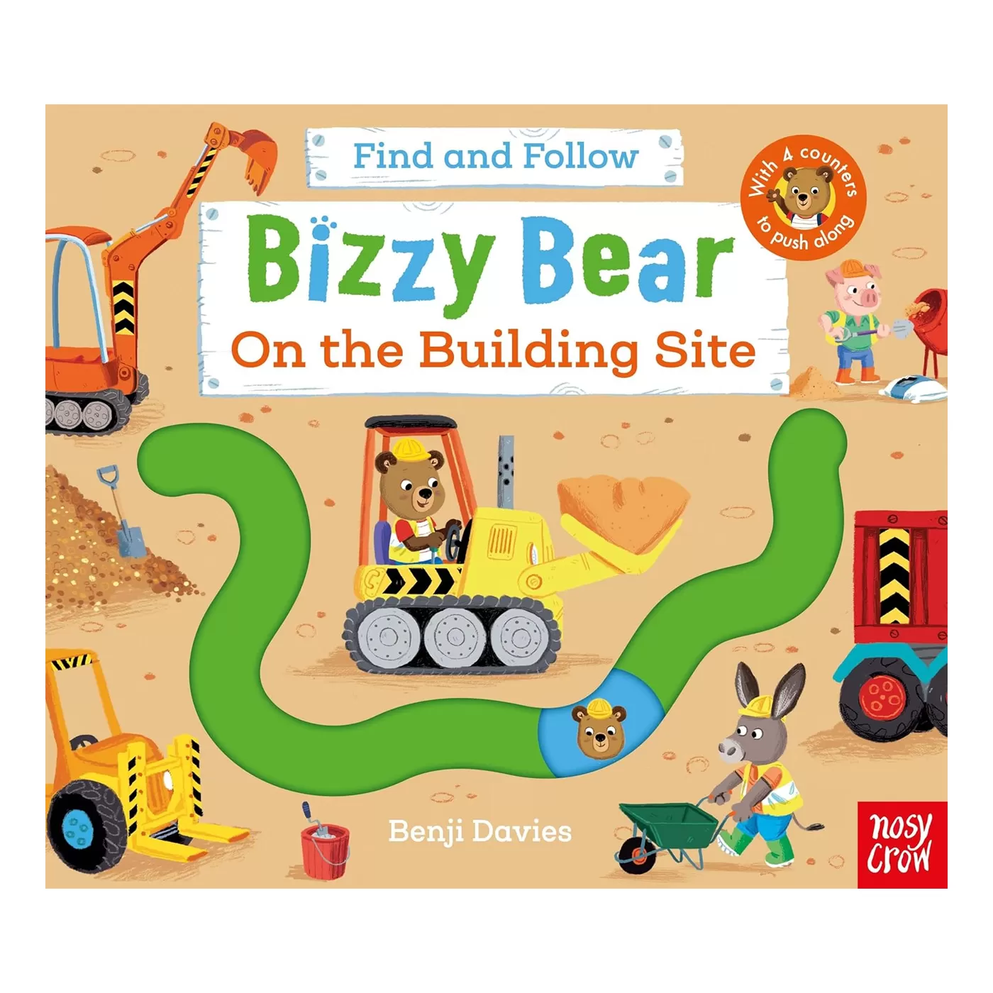 NOSY CROW Bizzy Bear: Find and Follow On the Building Site