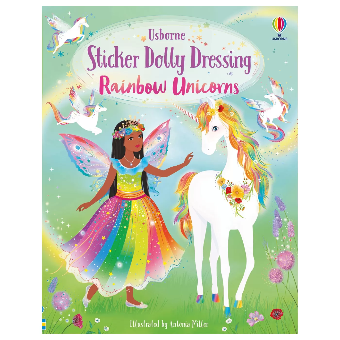  Sticker Dolly Dressing Rainbow Unicorns